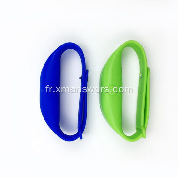 Bracelet portable de taille de voyage portable en silicone liquide